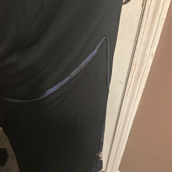 Simply vera Vera   wang Floral Black and Blue Dress with defects nwt pictured - Picture 8 of 9